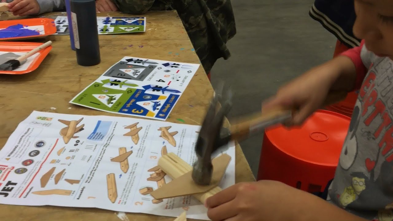 Home Depot Kids Workshop Jet Fighter Plane YouTube