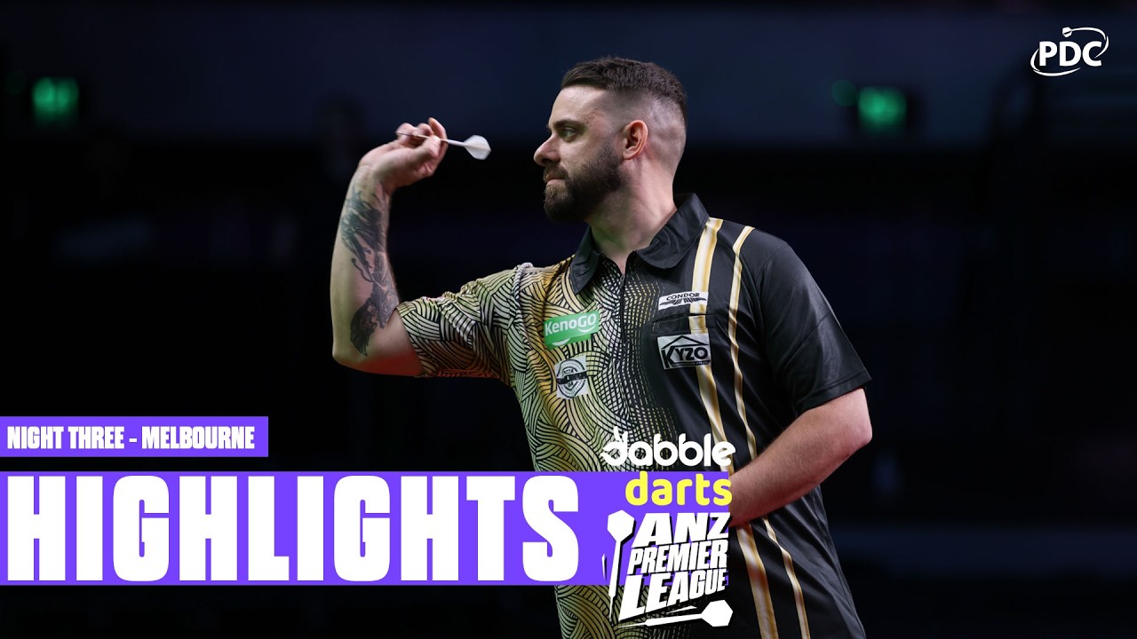 Catch the best of the action from Night Three of the 2026 ANZ Premier League in Melbourne!📺 Watch darts LIVE: http://video.pdc.tv📰 News and Website Content: http://pdc.tv📱 Twitter: @OfficialPDC💻 Facebook: Professional Darts Corporation🕺 TikTok: @officialpdcdarts