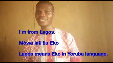 How to introduce yourself in yoruba || (Yoruba vibe)