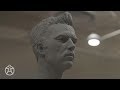 Live demo - male head sculpt Mark Newman – portrait sculpture