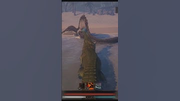 Sarco bite is powerful. #pathoftitans #dinosaur #gaming