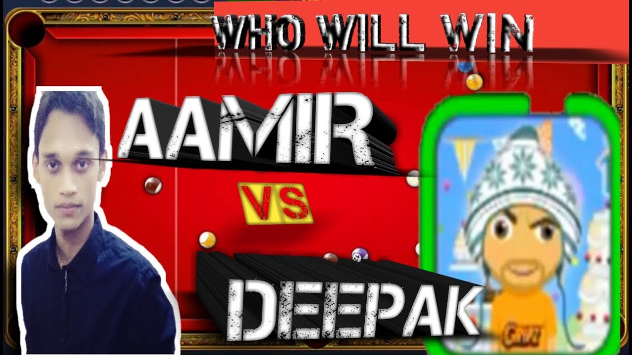 Cuezeles Aamir vs Deepak 8 ball pool. Who will win || Amazing new shots.