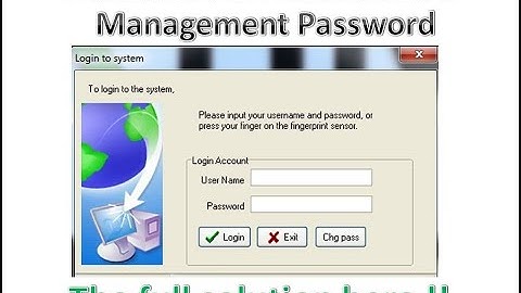ZKTeco Attendance Management Software Remove the Admin Password (Quick solution)