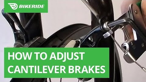 How to Adjust Cantilever Brakes