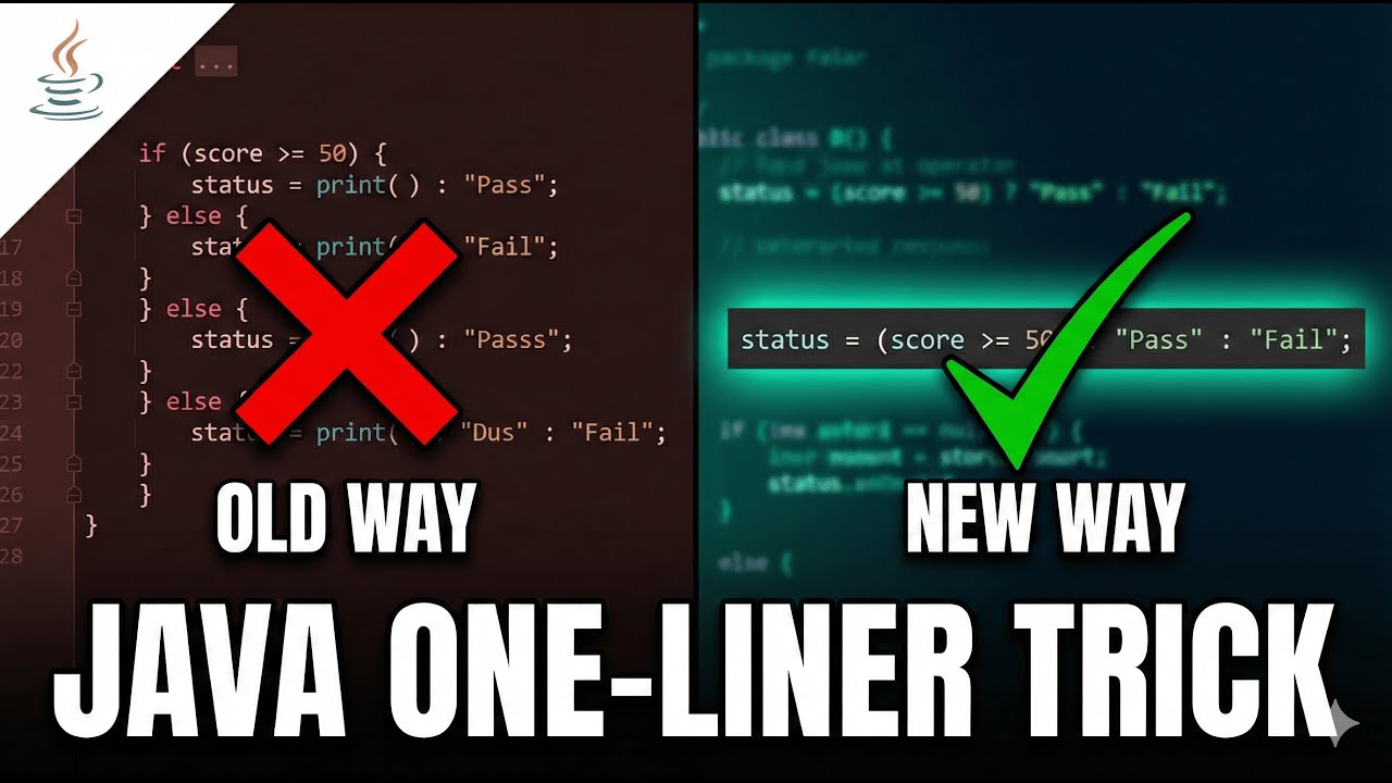 How to Use the Ternary Operator in Java - YouTube
