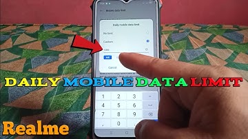 How to Set Daily Mobile Data Limit in Realme 5