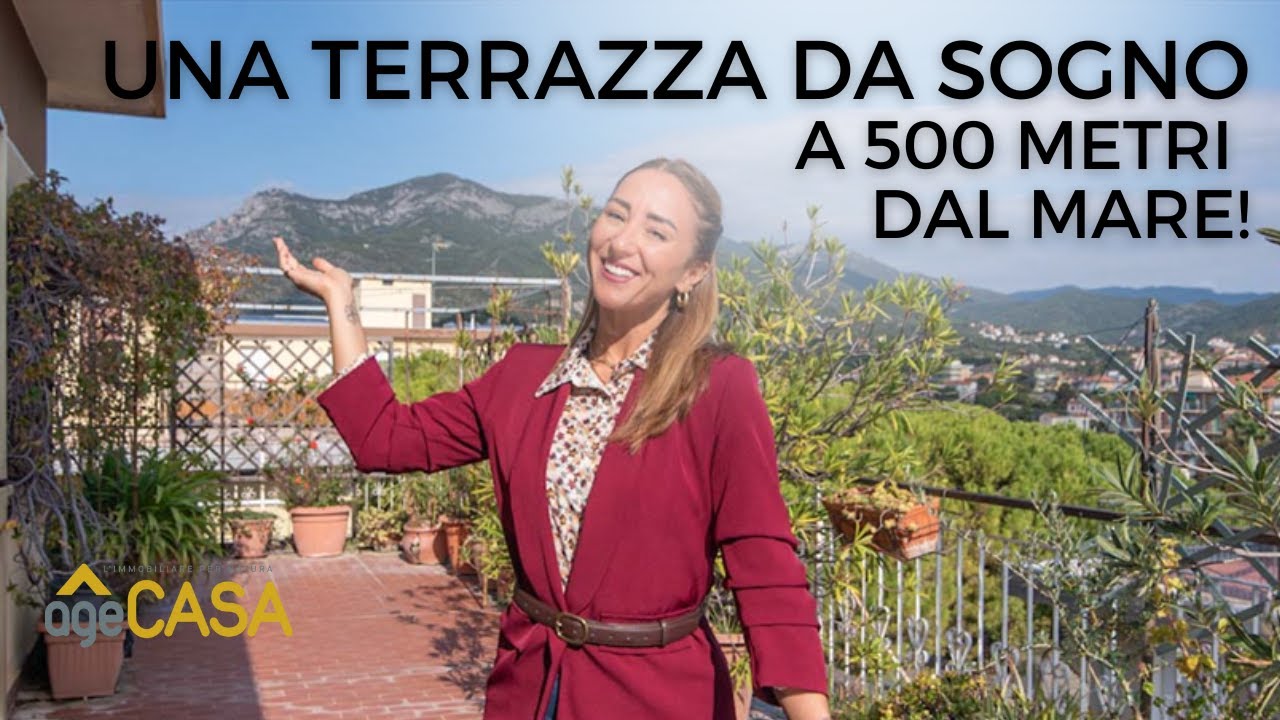 Liguria, attico con Terrazza Panoramica a 500 m dal Mare, Borghetto Santo Spirito #casainvendita