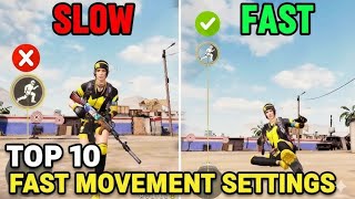 FAST MOVEMENT SETTINGS - TIPS FROM PRO PLAYERS