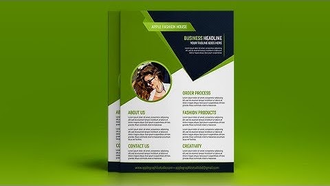 Creative A4 Flyer Design - Photoshop CC Tutorial