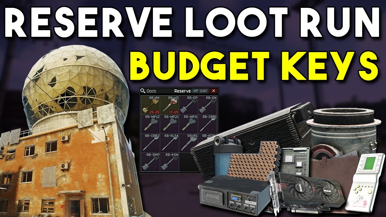 Reserve Loot Run - Budget Key Money Farm - Escape from Tarkov 12.9