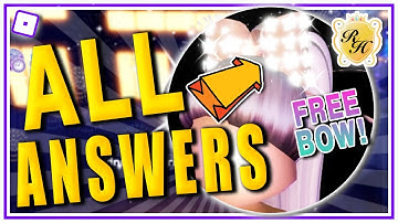 ALL ANSWERS SCRIPTING QUEST in Roblox Royale High New Years