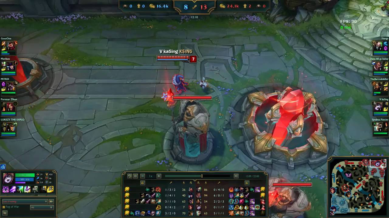 LoL: KaSing Lulu vs  Support SEASON2016 Aug 2016