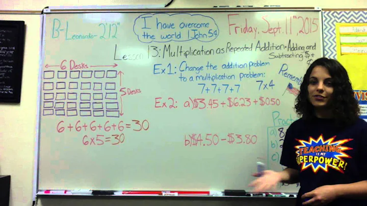 Lesson 13: Multiplication as Repeated Addition