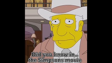 Did you know in the SIMPSONS MOVIE....#simpsons #shorts