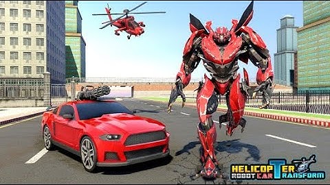 robot biến hình máy bay trực thăng bắn súng#2 /Helicopter Robot Car Transform Robot / game wfk
