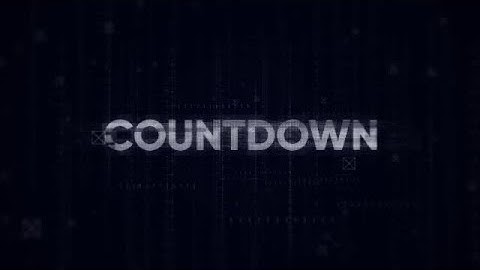 Digital Countdown Motion Graphics Templates