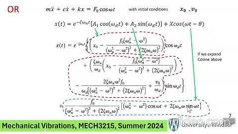 Lecture 8 Mechanical Vibrations MECH3215 S2024