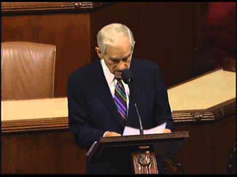 Congressman Ron Paul's Farewell Speech to Congress - YouTube