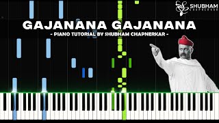 Gajanana Gajanana - Shankar Mahadevan - Lokmanya Ek Yugpurush (Piano Cover)