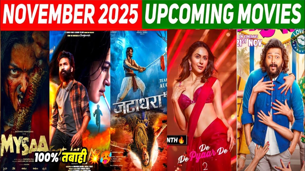 Top 10 Upcoming Indian Movies in November 2025 । साऊथ की आने वाली 10 ...
