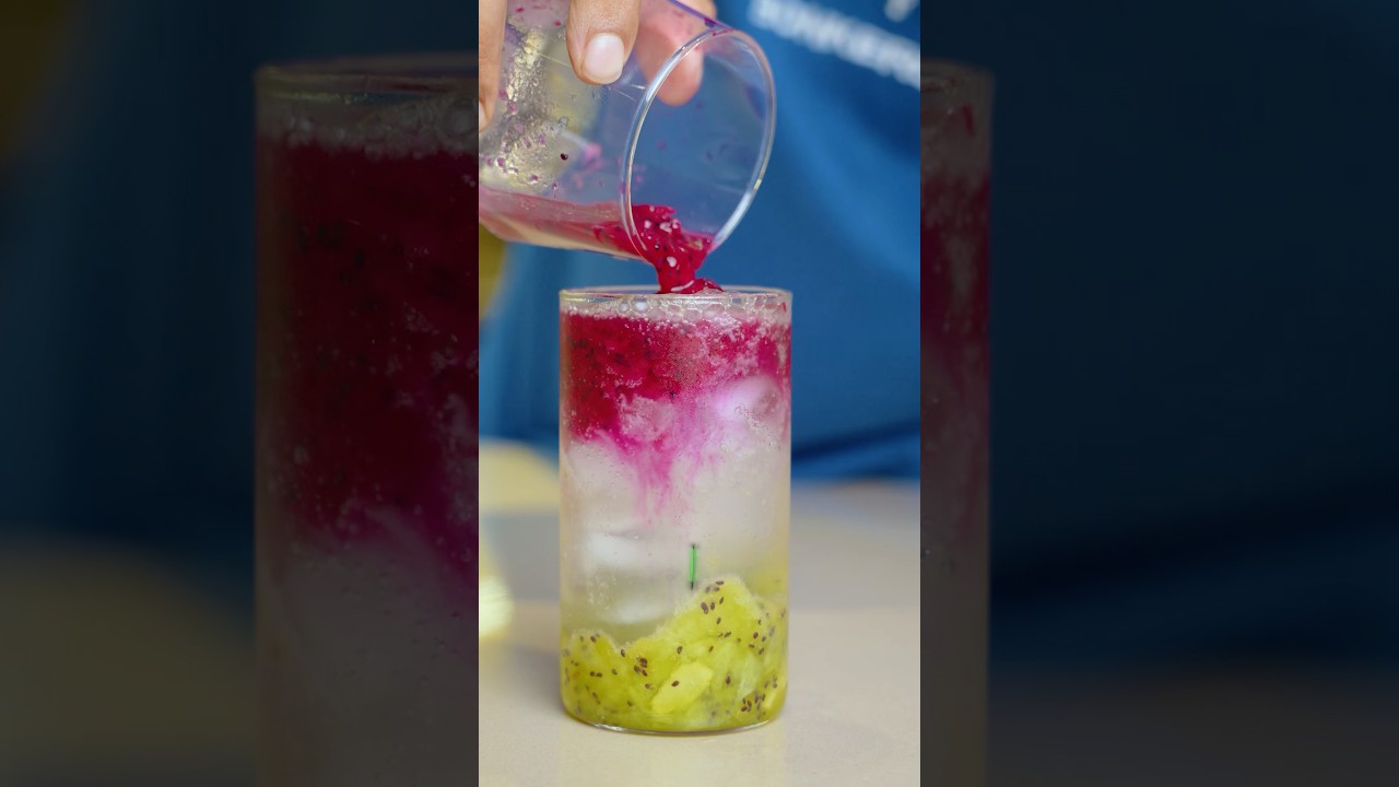 Dragonfruit Kiwi Mocktail recipe 👌