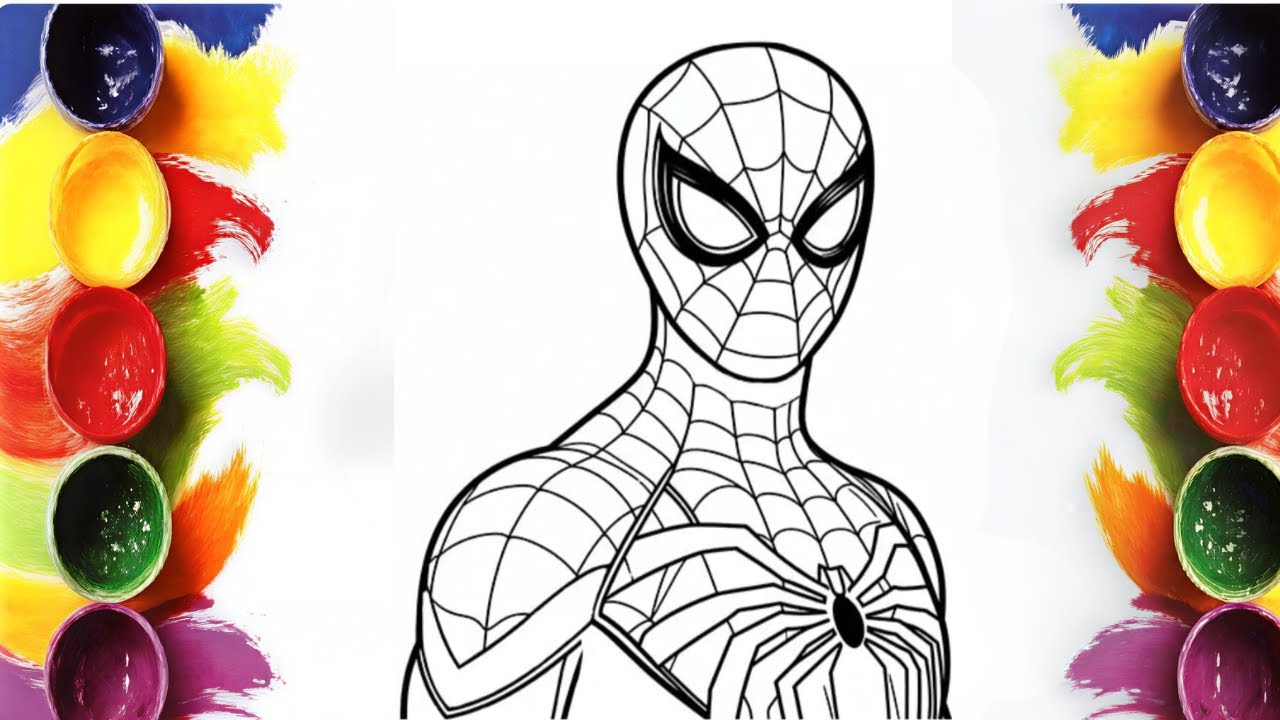 Relaxing Learning: How to Color Spider-Man 10 Smoothly | Mini Artist ...