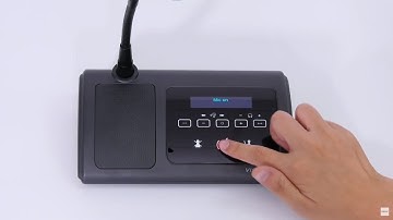 Digital Voting Chairman/Delegate Unit with Channel Selector VIS-DVC-T/VIS-DVD-T