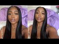 Straight 4x4 closure wig install ft. Vivi Babi hair