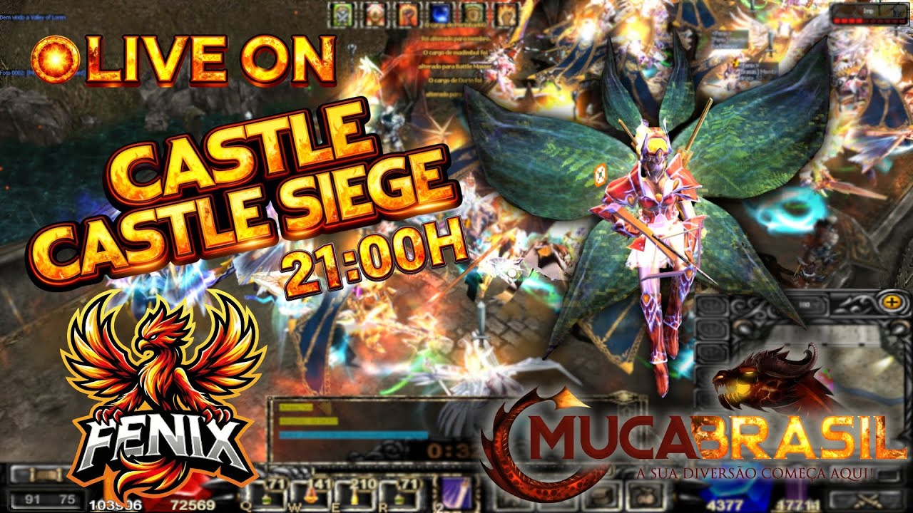 🔴LIVE ON: MU CA BRASIL -  Castle Siege 04/01/2026 LisaTepes❗muca❗guild ❗discord