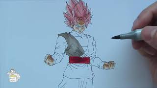 01 How i draw Goku Super Saiyan Rose 超サイヤ人 ロゼ