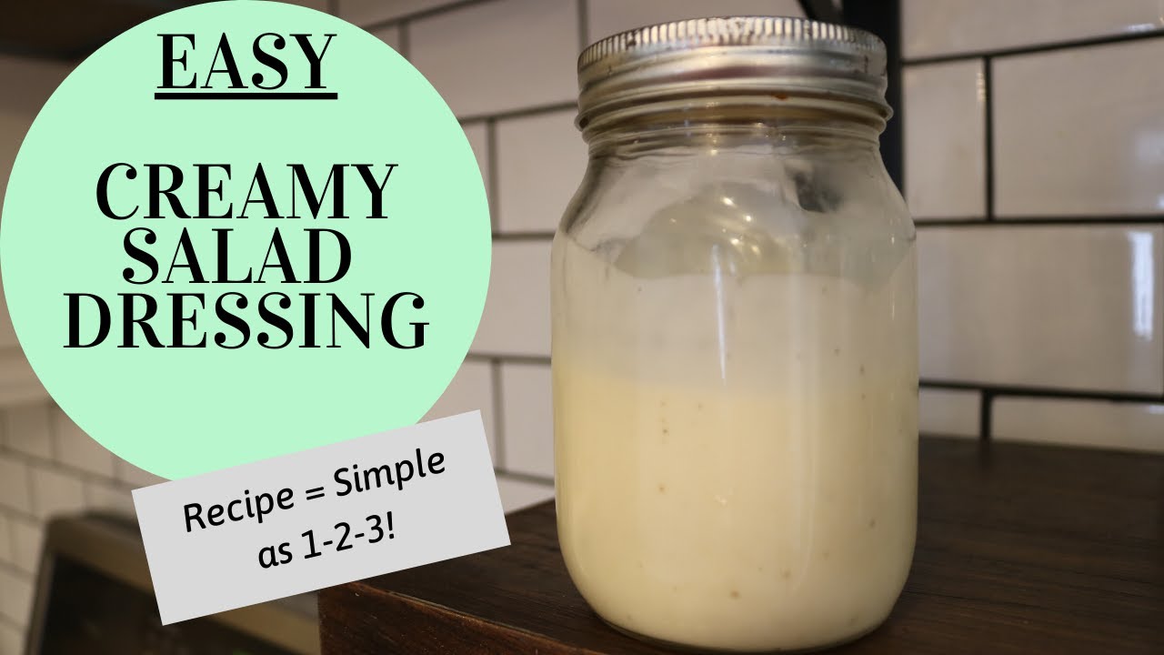 Salad Dressing with Mayo and Vinegar / Easy as 1-2-3 Recipe! - YouTube