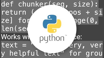 How to iterate over a list in chunks