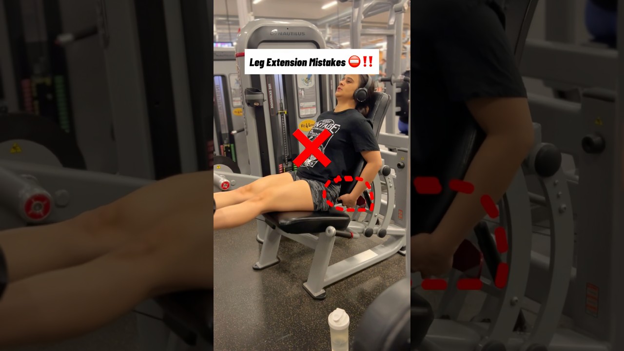 Leg Extension Mistakes ⛔️‼️ 