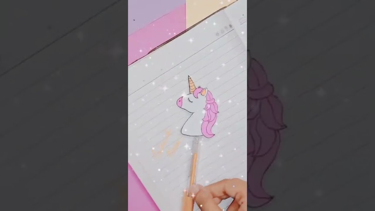 DIY UNICORN PENCIL DECOR | DIY UNICORN PAPER PENCIL TOPPER | PENCIL DECOR IDEAS WITH PAPER