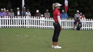 Brooke Henderson on the practice green at Magna for the CP Women's Open