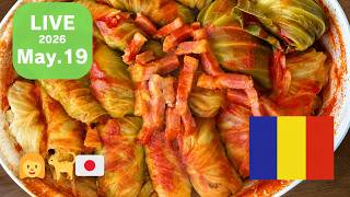 LIVE | Sarmale 🇷🇴🥬🍖 | Sharing My Cooking Time 🎥 in My Japanese Kitchen 👩🇯🇵🐈