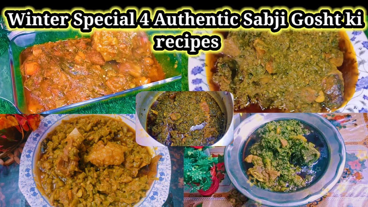 Winter Special Shaljam Gosht , Palak Gosht , Lobia ki Phali Gosht ,Gajar Gosht ki Recipe|Affykirasoi