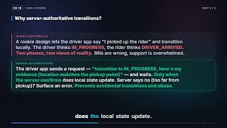 The trip state machine | Mobile System Design (16.4.5)