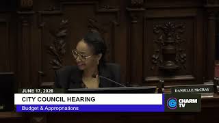 City Council Hearing : Budget & Appropriations Committee; June 17, 2026