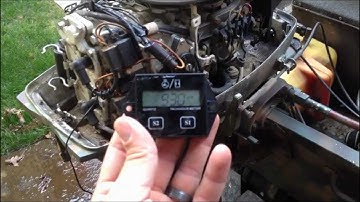 Johnson Outboard Marine Motor Tachometer / Hour Meter Install