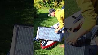 Homemade Solar Boat with Batteries #shorts