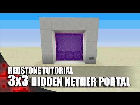 Minecraft: 3x3 Hidden Nether Portal