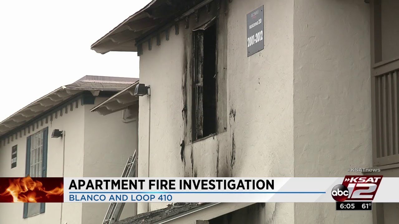North Side apartment fire displaces 2 families - YouTube