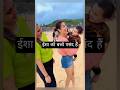 Isha malviya playing on beach with kid during shoot #ishamalviya #bangles #songshoot #viral #beauty