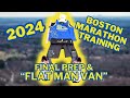 2024 boston marathon training  vlog  final preparations   gear flat man van