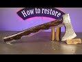 Restoring an Old and Very Rusty Axe with an Epoxy Handle