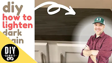 Can dark stain be lightened?