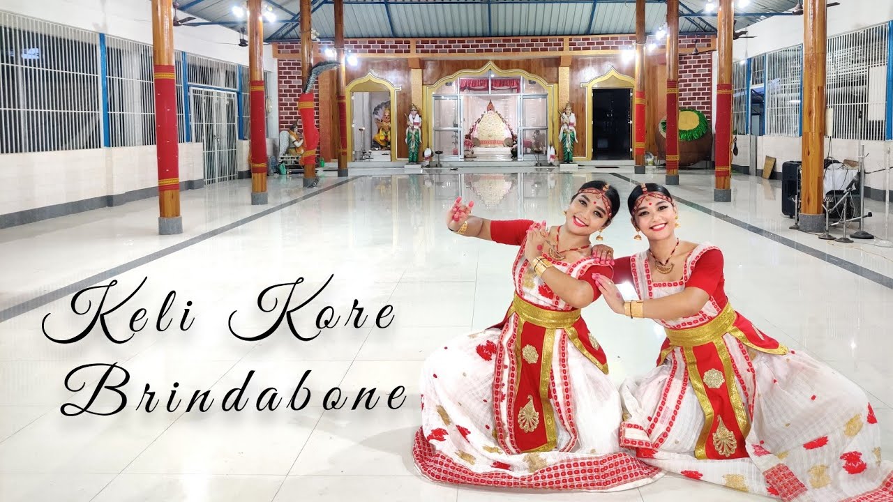 Keli Kore Brindabone  Sattriya Abhinaya  Dimpi  Simpi Choreography