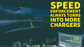 Traffic Enforcement In Flashing Lights As the Sheriff Patrol