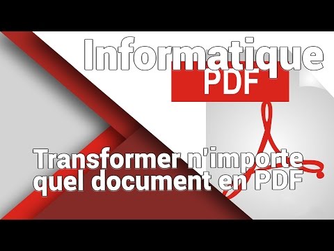 Comment enregistrer facilement et gratuitement un fichier en PDF
